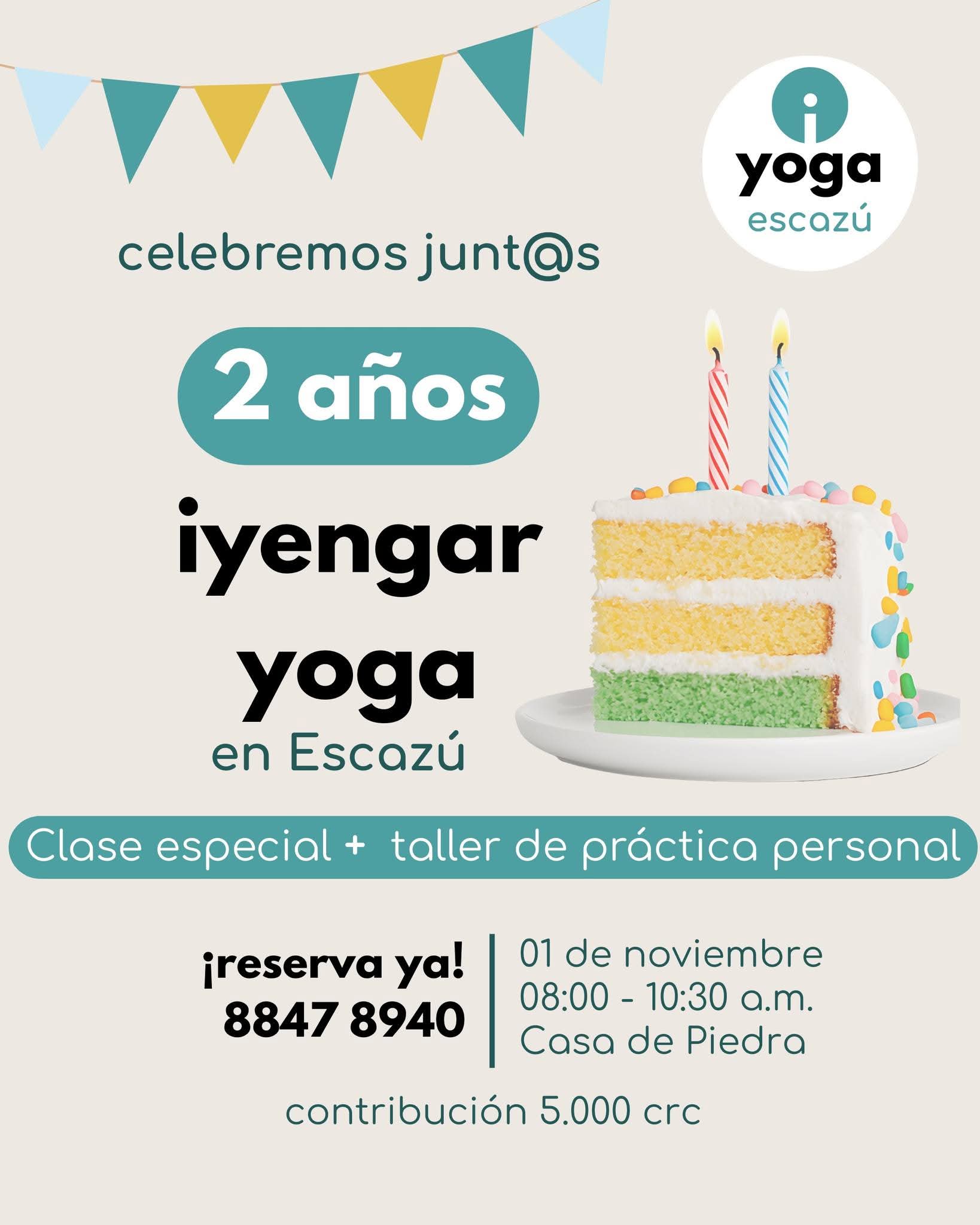 Aniversario Iyengar yoga Escazú